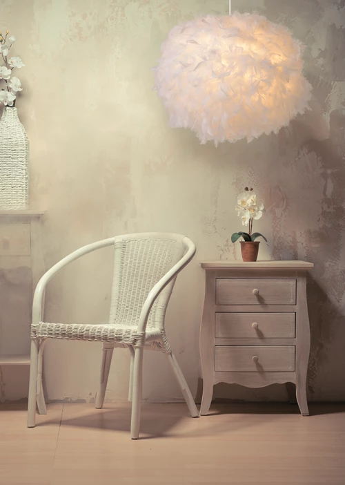 Lucide GOOSY SOFT - Pendant light - Ø 50 cm - 1xE27 - White - atmosphere 1